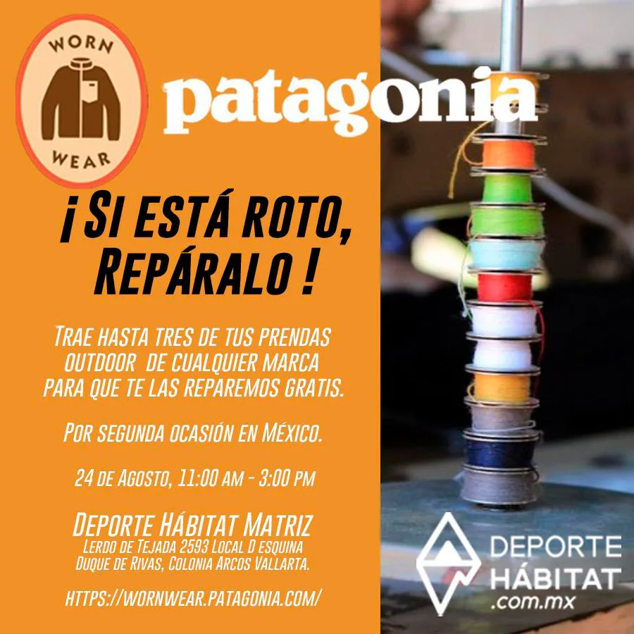 Imagen del archivo de «Worn Wear de Patagonia: Repara tu ropa outdoor en Deporte Hábitat».