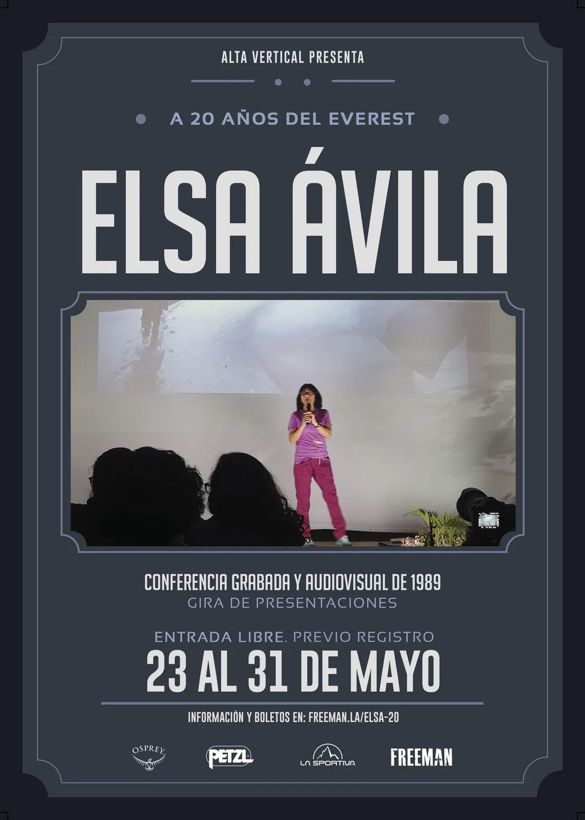 Imagen del archivo de «Gira del audiovisual de Elsa Ávila a 20 años del Everest ¡asiste!».