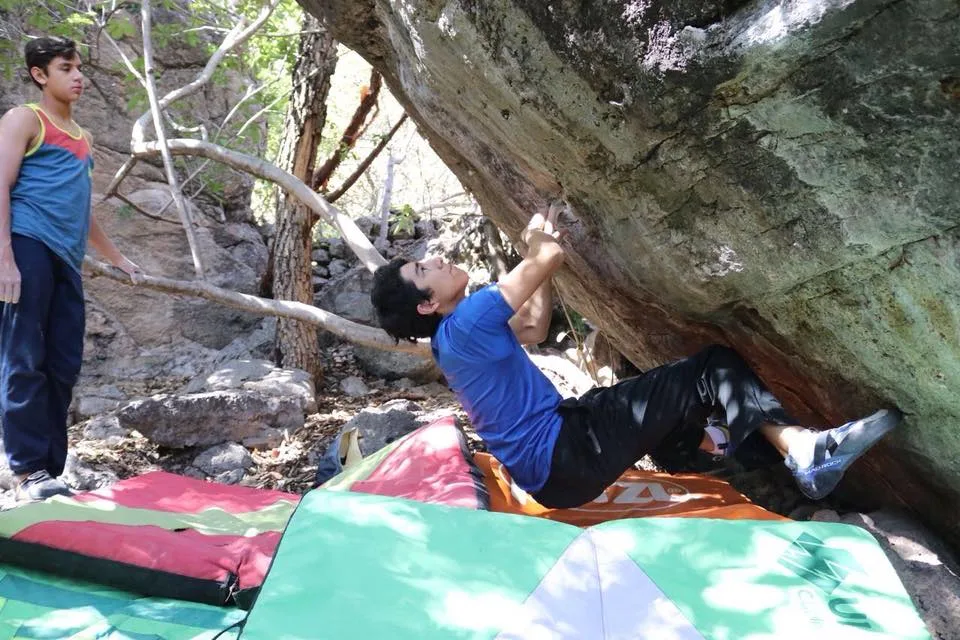 Imagen del archivo de «Uno más y son seis: David Alejandro Suárez va al TNF Master Boulder».