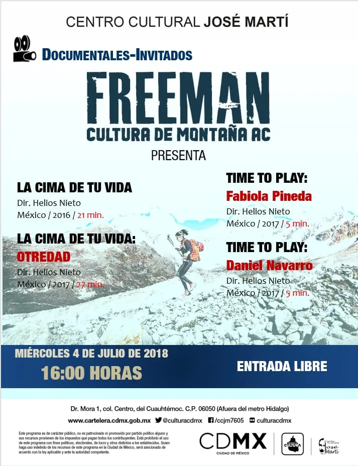 Imagen del archivo de «Freeman Film Festival llega al Centro Cultural José Martí - 4 de julio, ENTRADA LIBRE».