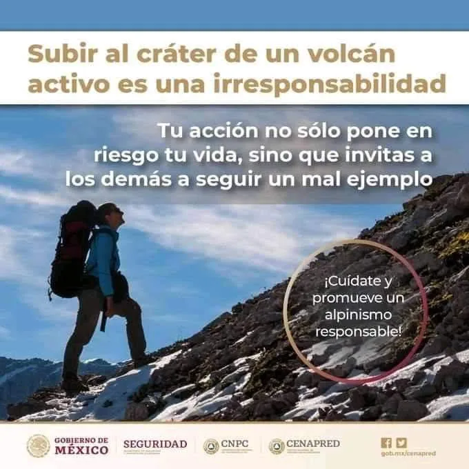 Imagen del archivo de «5 razones por las que no hay valor al subir el Popocatépetl en actividad».