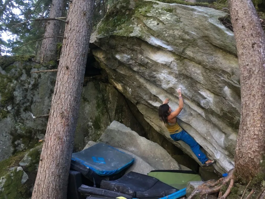 Imagen del archivo de «Desde Magic Woods: Andy encadena Jack the Chipper (V9) y Franz Steppenwolf (v13)».