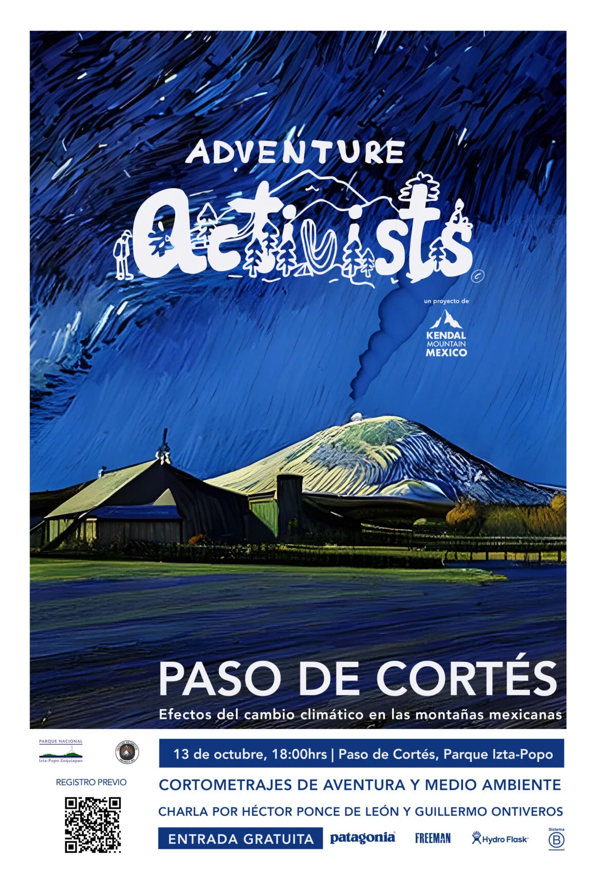 Imagen del archivo de «Cine de Adventure Activists llega al Iztaccíhuatl: 13 de octubre, Paso de Cortés».