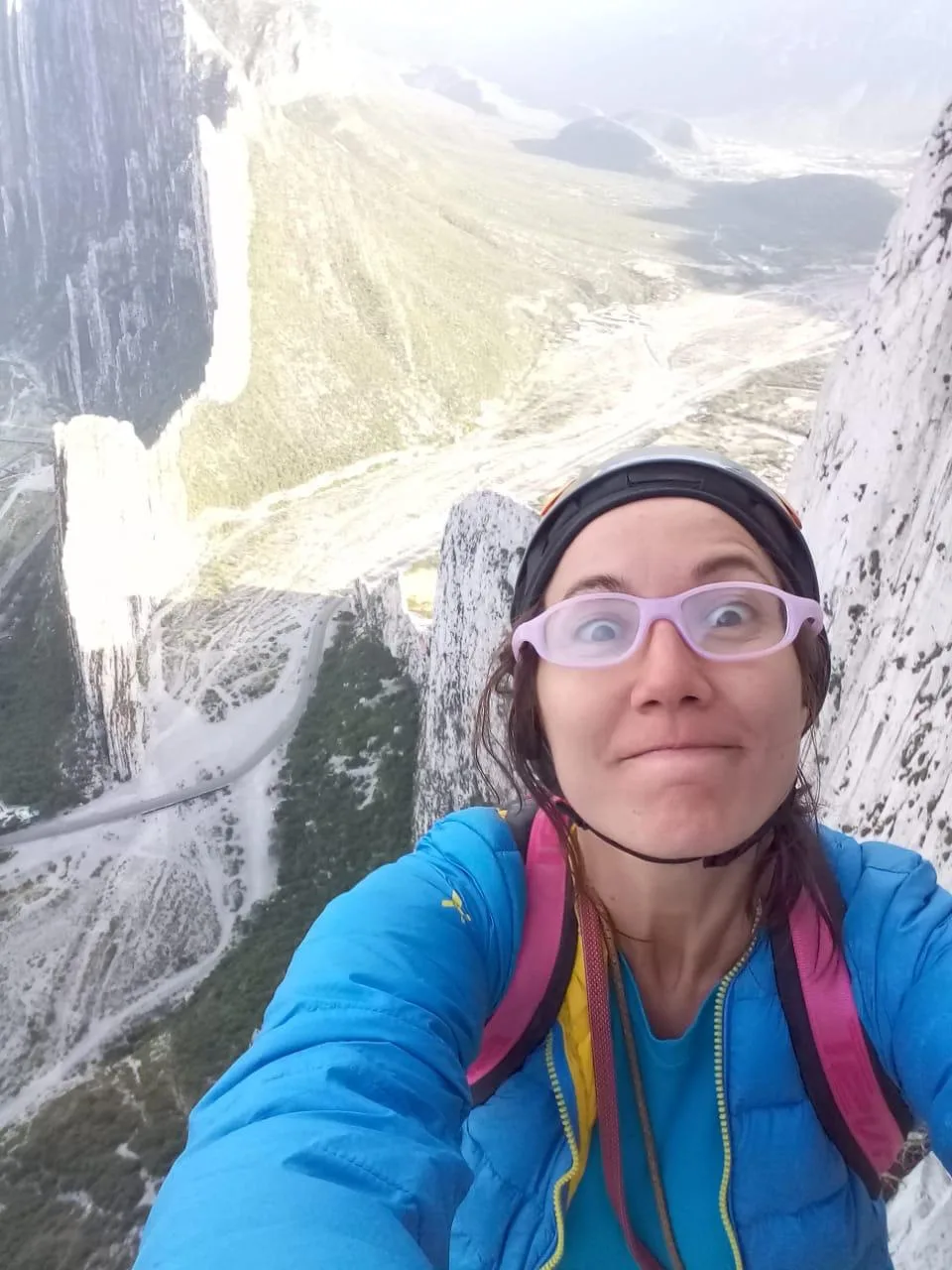 Imagen del archivo de «Paloma Oliveira escala Pico Independencia y repite Salto BASE».