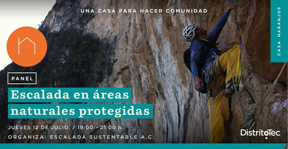 Imagen de portada de «Asiste: Panel Escalada en Áreas Naturales Protegidas, con apoyo de CONANP».