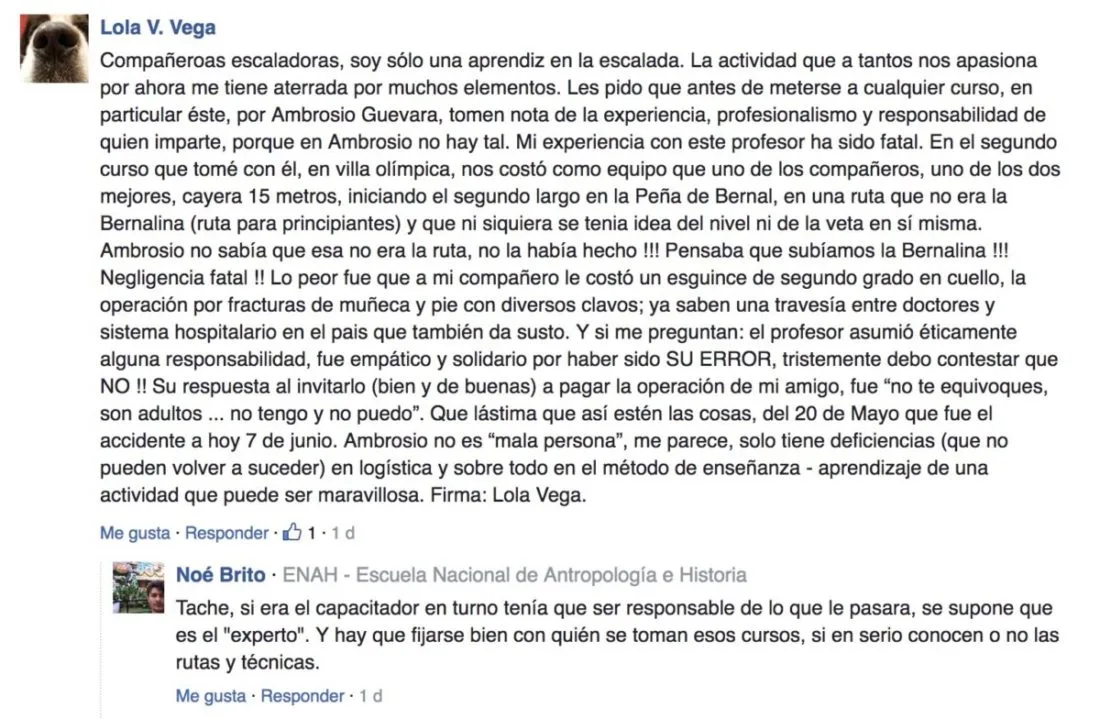 Imagen del archivo de «Se presenta accidente en curso de escalada en roca en Peña de Bernal».