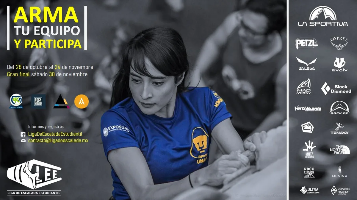 Imagen del archivo de «Arranca Liga de Escalada Estudiantil 2019 con más empuje que nunca».