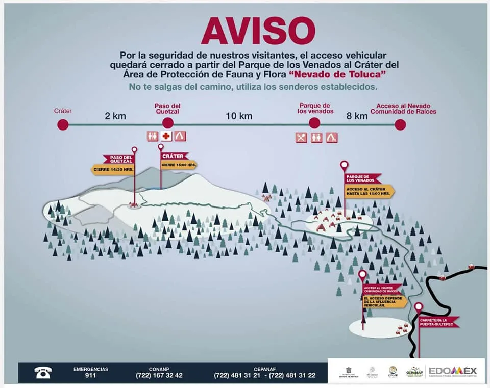 Imagen del archivo de «Nevado de Toluca: autoridades exhortan a respetar indicaciones».