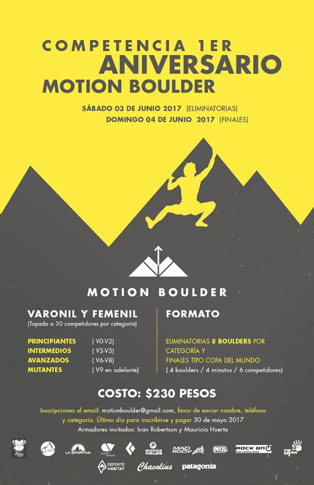 Imagen del archivo de «Motion Boulder celebra su primer aniversario».