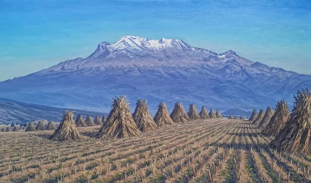 Imagen del archivo de «Entrevista a Jorge Obregón: pintar los volcanes mexicanos».