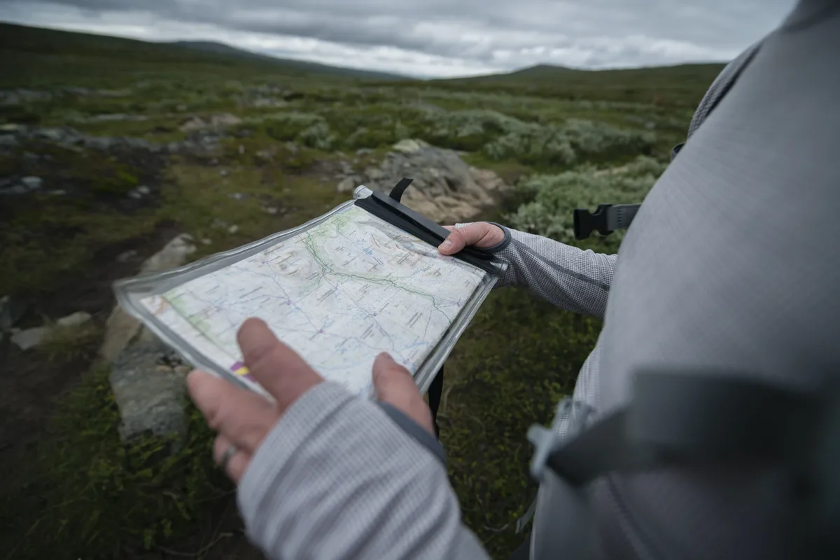 Man holding map