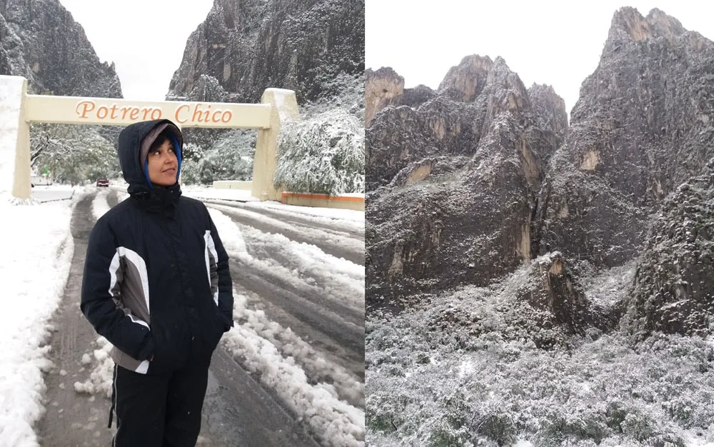 Imagen del archivo de «Así se puso la nevada en los cerros de Monterrey, la mayor en 20 años».