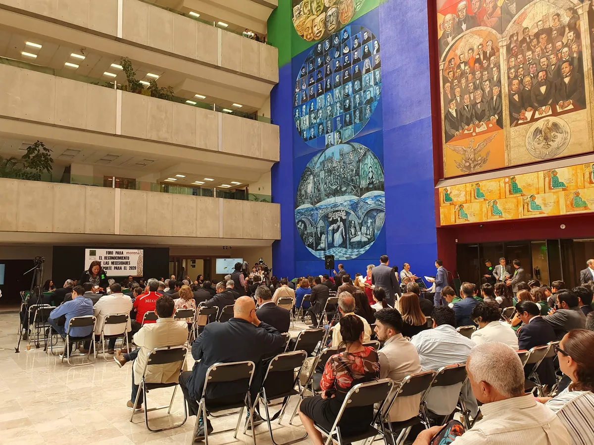 El evento se realizó en el lobby del edificio "E" de la Cámara de Diputados