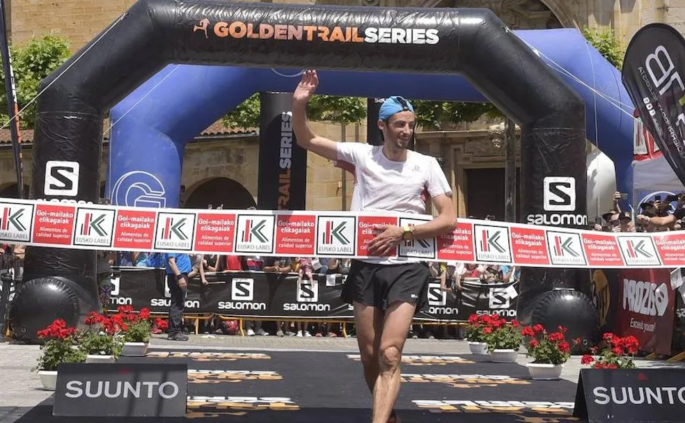 Imagen de portada de «Kilian Jornet gana por 9ª ocasión la emblemática Zegama-Aizkorri».