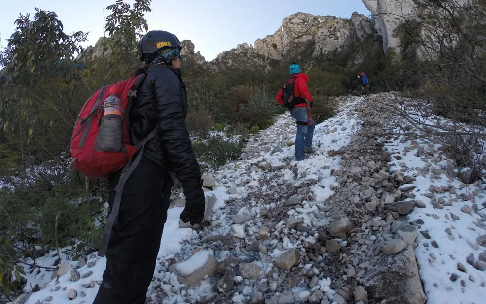 Imagen del archivo de «Así se puso la nevada en los cerros de Monterrey, la mayor en 20 años».