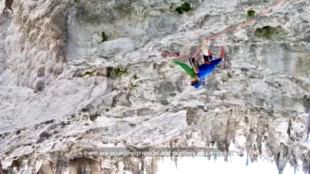 Imagen de portada de «Edu Marín encadena el techo más largo del mundo: Valhalla (390m, 5.15a)».