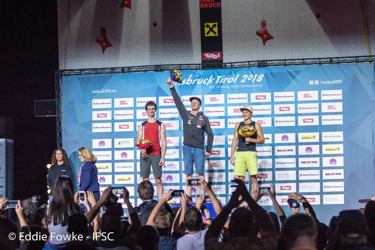 Imagen de portada de «Garnbret y Schubert, campeones totales en el Campeonato Mundial de Escalada».