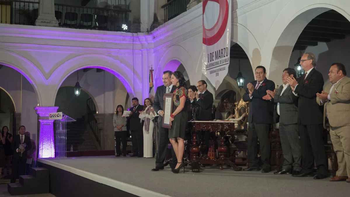 Imagen del archivo de «Gobierno de Oaxaca reconoce a Mariana Fierro por su trayectoria deportiva».