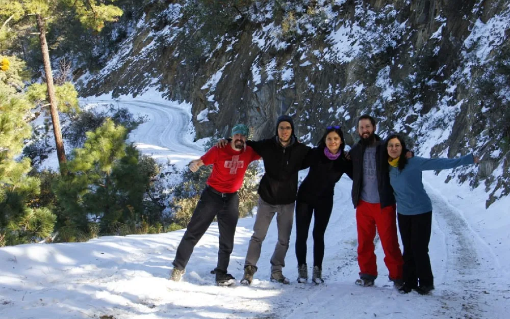 Imagen del archivo de «Así se puso la nevada en los cerros de Monterrey, la mayor en 20 años».