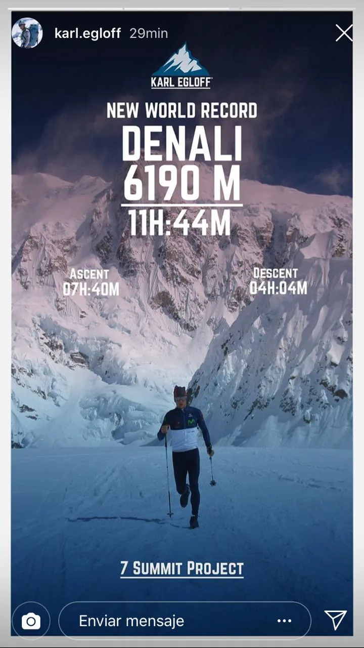 Imagen del archivo de «Karl Egloff establece récord mundial en el Denali, Alaska».
