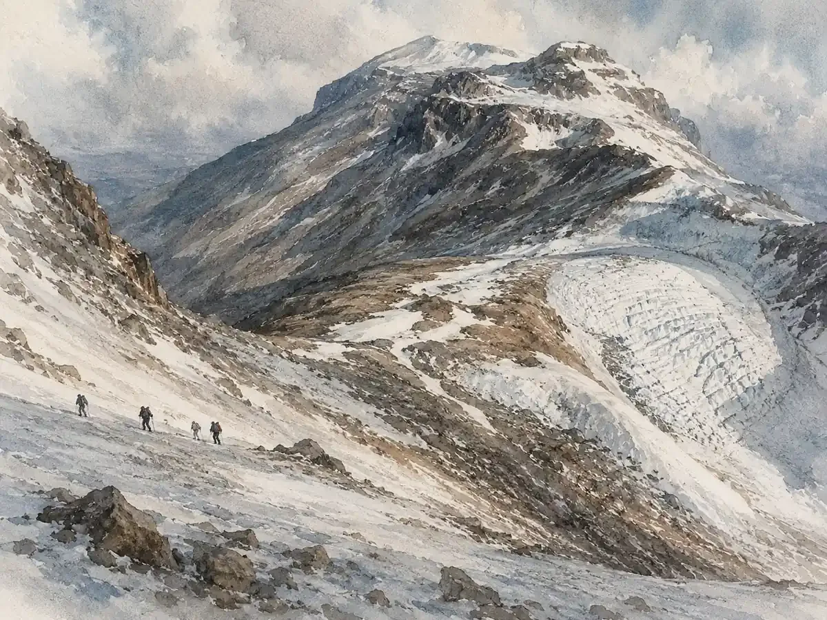 Imagen de portada de «El glaciar que se murió mientras lo mirábamos».