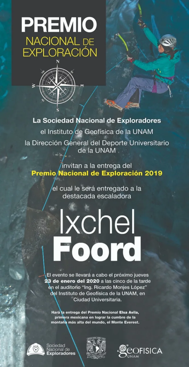Imagen del archivo de «Premio Nacional de Exploración para Ixchel Foord: asiste este 23 enero».