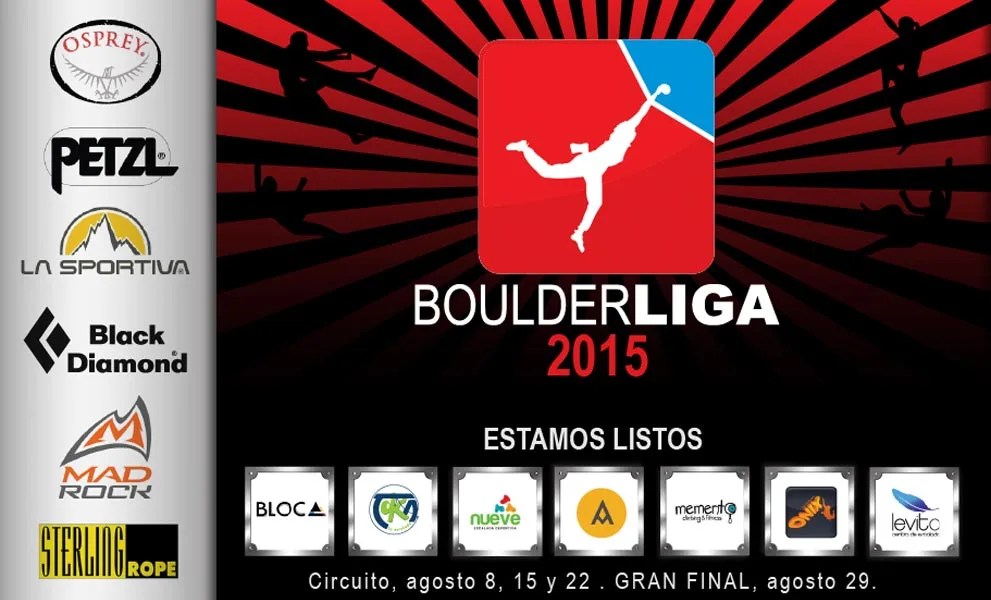Imagen de portada de «Boulderliga 2015, la compe entre muros arranca el 8 de agosto».
