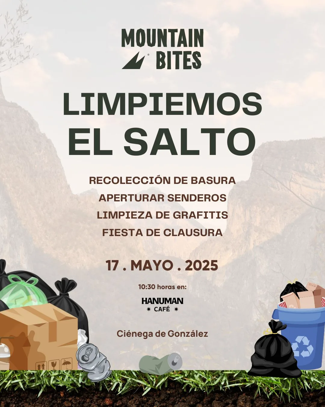 Imagen del archivo de «¡Súmate a la tercera Limpieza de El Salto! Iniciativa colectiva por la montaña y la comunidad».