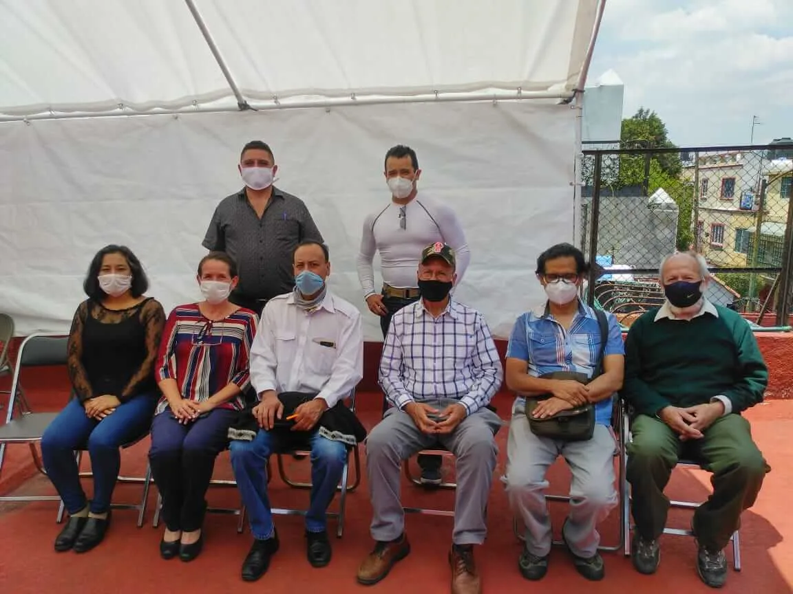 ARriba IZQ. Lorenzo Valles y Daniel Castillo. Abajo Izq. Judith Silva, Laura Moreno, Francisco Montiel, Juan Carlos Amezola, José Javier Vargas, y Manuel Casanova.