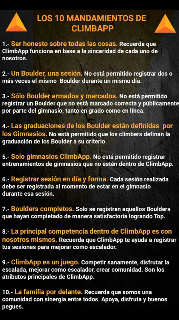 Imagen del archivo de «ClimbApp publica decálogo para jugar limpio al sumar puntos escalando».