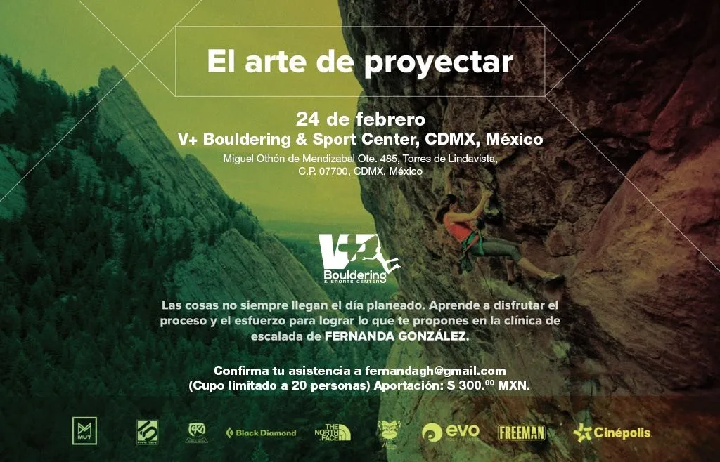 Imagen del archivo de «El arte de proyectar: tercera clínica de escalada con Fernanda González».