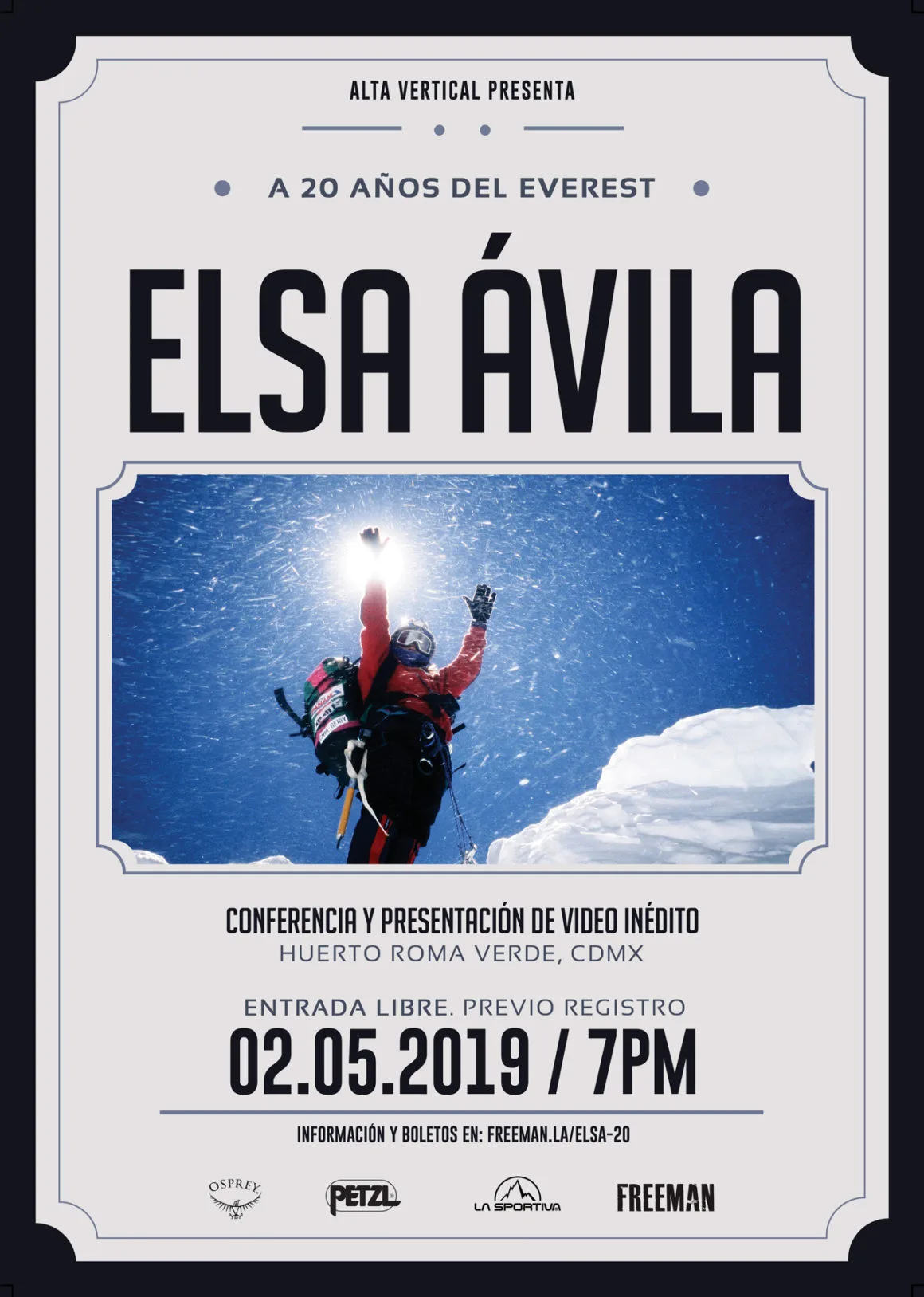 Imagen del archivo de «Invitación: conferencia de Elsa Ávila, a 20 años del Everest».