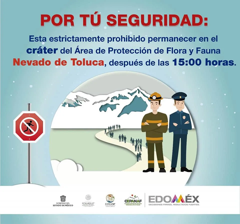 Imagen del archivo de «Nevado de Toluca: autoridades exhortan a respetar indicaciones».