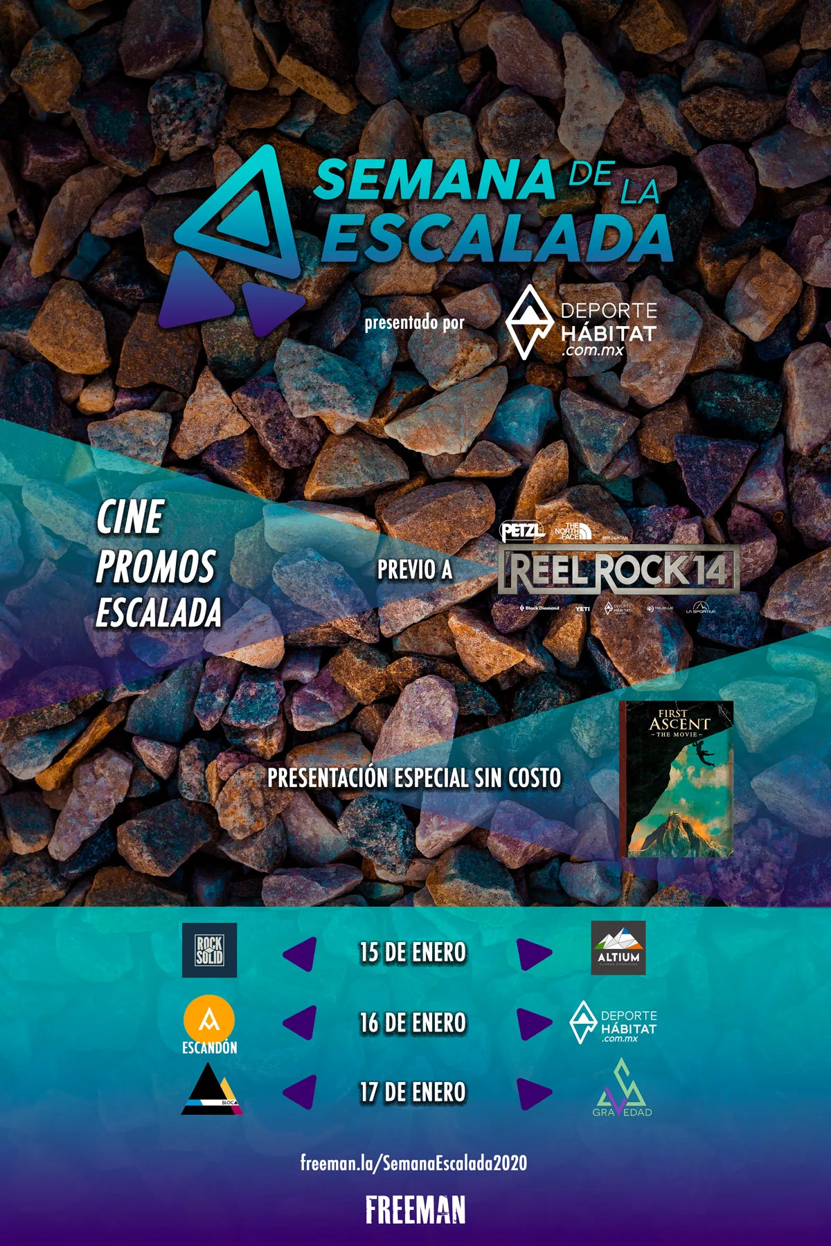 Imagen del archivo de «Semana de la Escalada: Cine y promos previo a REEL ROCK 14 en México».