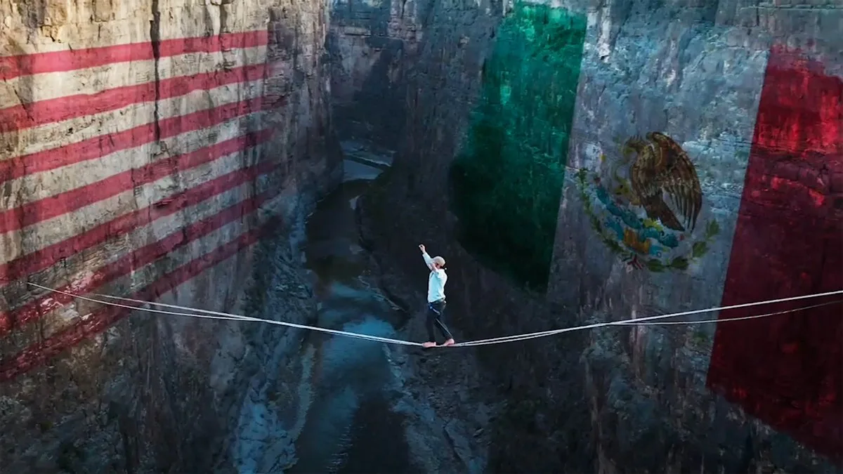 Imagen de portada de «The Imaginary Line: filme de Highline que une México con EUA».