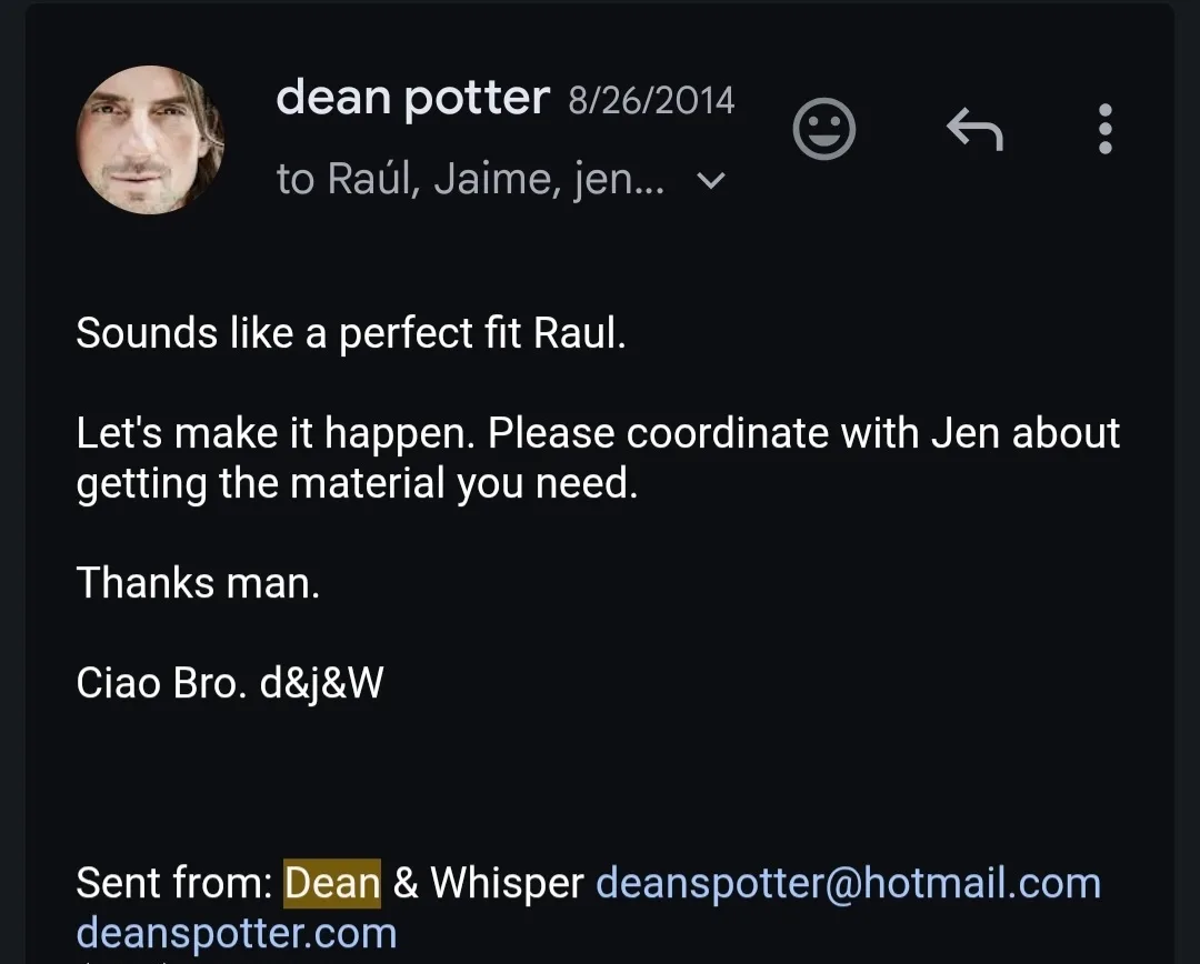 Imagen del archivo de «THE DARK WIZARD: Dean Potter y la escalada como refugio de la vida y la mente».