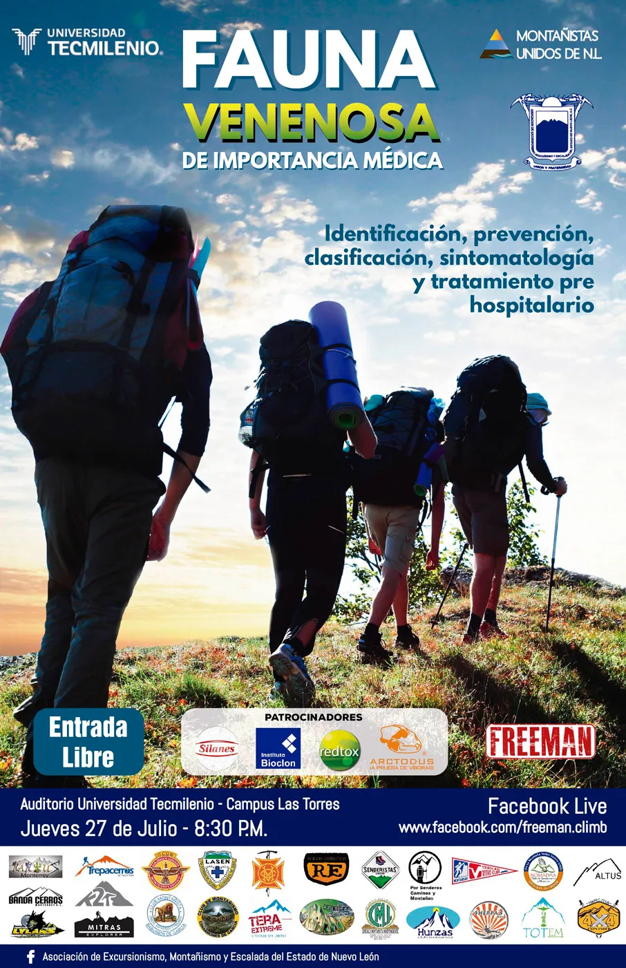Imagen del archivo de «Conferencia: Fauna venenosa en los deportes outdoors, ¿cómo actuar y prevenir?».
