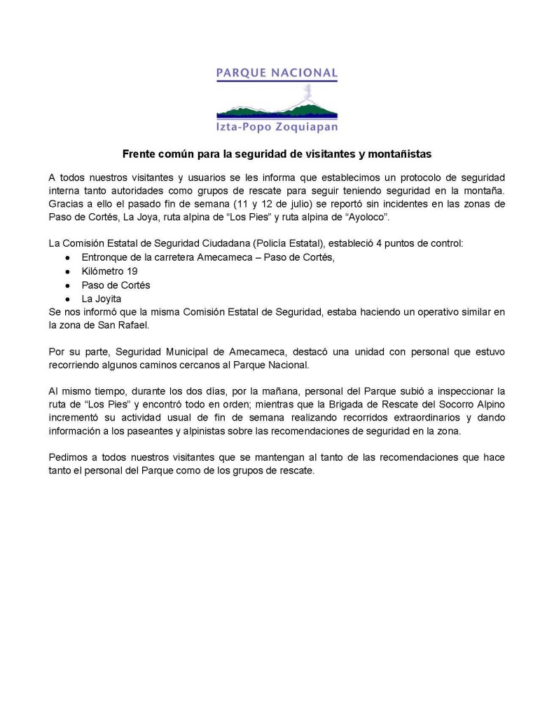 comunicado IztaPopo14julio